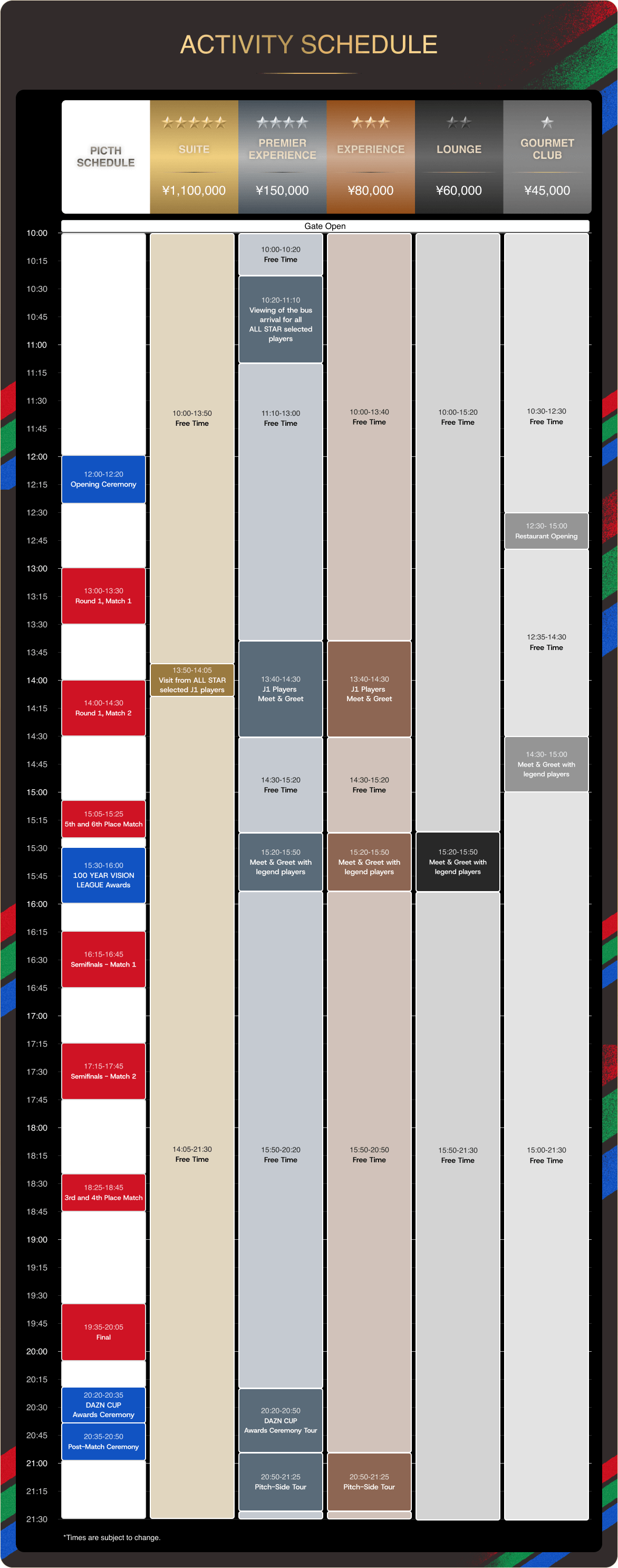 Activity Schedule